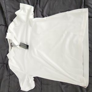 Banana Republic Luxury-Touch White Polo. Men's Size Small. New with tags.